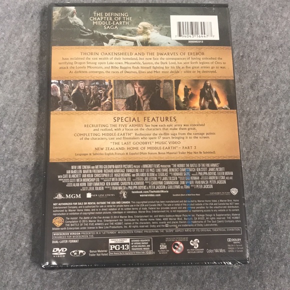 DVD The Hobbit The Battle of the Five Armies - Picture 2 of 2